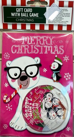 Gift card with ball game