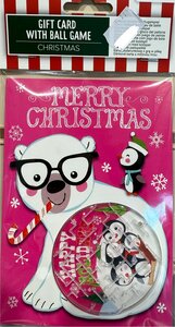 Gift card with ball game