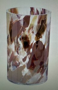 Glass Art, Vase, cylindrical