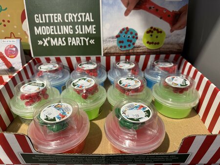 Glitter crystal modelling slime mix