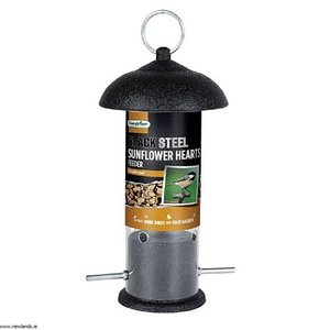 GM Black Steel Sunflower Heart Feeder