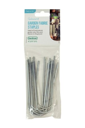 GM Garden Fabric Staples 10pk