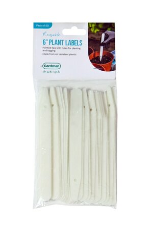GM Plant Labels 15cm (6") 50pk