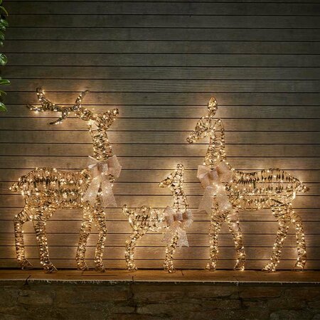 GoldTwist Deer Family - Set of 3, LV