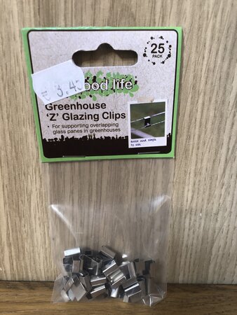 Greenhouse Z Glazing Clips