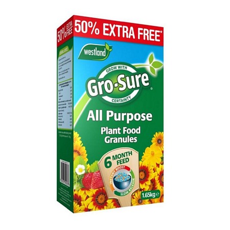 Gro-Sure 6 Month Slow Release Plant Food 1.1kg + 50% Extra Free