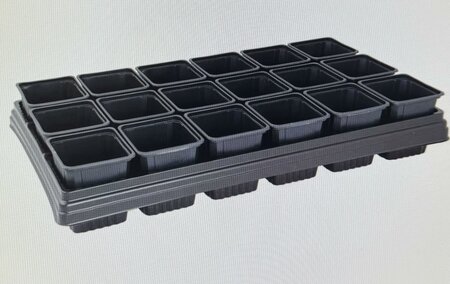 Gro- Sure Growing Tray 18 Pot Square - image 2