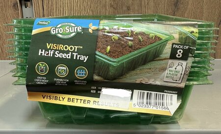 Gro-Sure Visiroot Half Seed Trays 8pk - image 2
