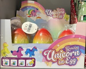 Growing unicorn in egg,