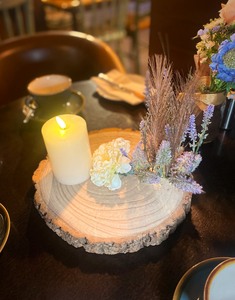 Handmade Rustic Lavender Candle Table Centerpiece - image 3