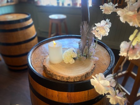 Handmade Rustic Lavender Candle Table Centerpiece - image 1