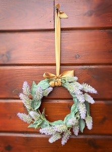 Handmade Rustic Pale Purple Wreath - image 2