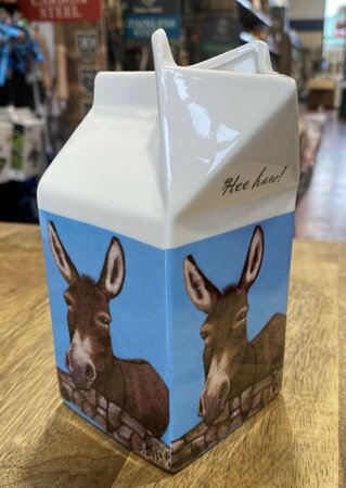 HEE HAW Donkey Carton Jug