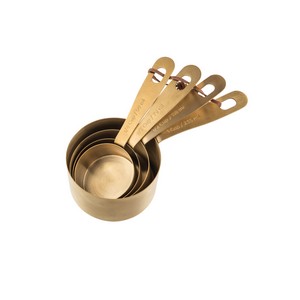 KITCHEN PANTRY BRASS MEASURING CUPS