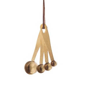 KITCHEN PANTRY BRASS MEASURING SPOONS