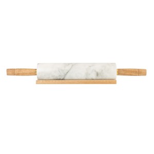 KITCHEN PANTRY MARBLE ROLLING PIN WITH STA