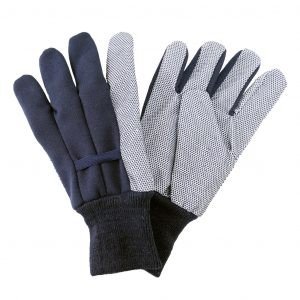 KS Jersey Cotton Glove Navy Mens Large