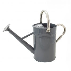KS Metal Watering Can Cool Grey 4.5ltr