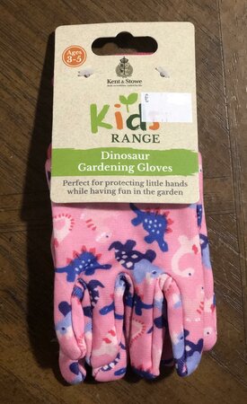 KS Pink Dinosaur Gardening Gloves