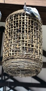 Lamp Abaca Natural d37h64cm
