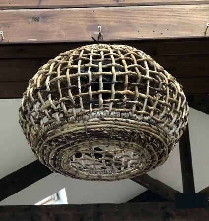 Lamp Abaca Natural d50h31cm