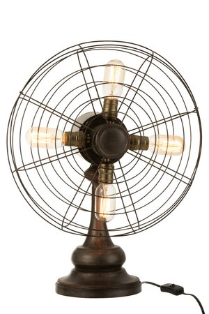 LAMP FAN METAL BROWN (43x29x56cm)