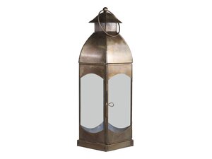 Lantern, H43/L12/W12 cm antique brass
