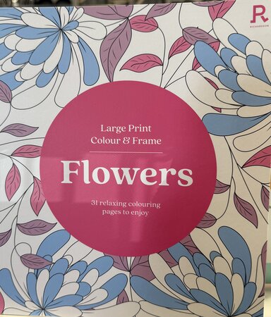 Large Print Colour & Frame Flowers - image 1