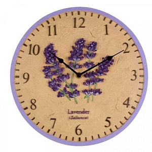 Lavender 12in Wall Clock