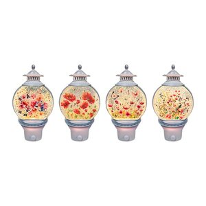 LED Floral Plug In 19cm 4 Assorted