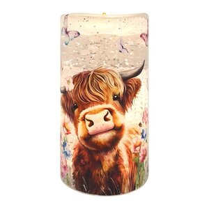 LED Highland Cndl Spinner 15cm