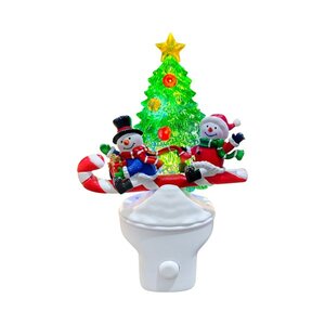 LED Snowman Ngtlght 15cm