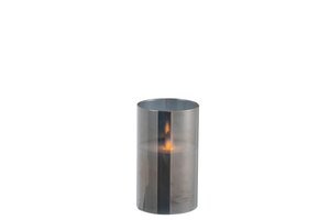 LEDLAMP SHINING GLASS GREY S (7.5x7.5x12.5cm)