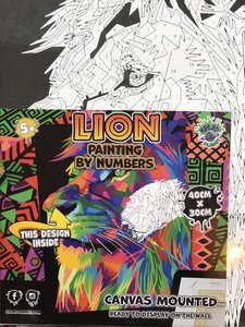 Lion Paint by Numbers
