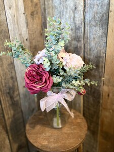 Luxury Rustic Faux Flower Arrangement with Vase Included. - image 5