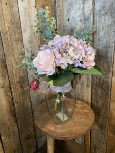 Luxury Rustic Faux Flower Arrangement with Vase Included. - image 4