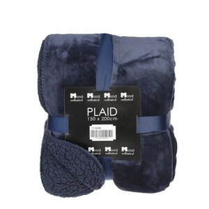Mardy fleece plaid d. blue