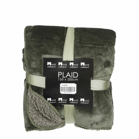 Mardy fleece plaid d. green