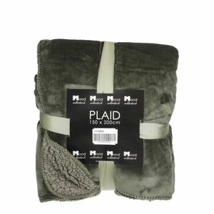 Mardy fleece plaid d. green