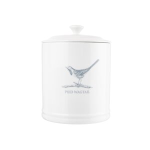 MB GARDEN TEA CANISTER PIED WAGTAIL