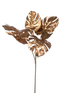 Monstera spray metallic bronze 75cm