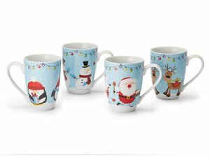 Mug "Snow Friends" 4 assorted