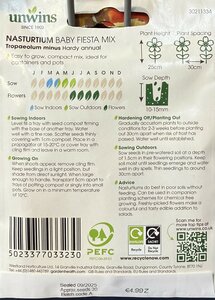 Nasturtium Baby Fiesta Mix - image 2