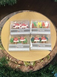 Novelty Christmas Candles Assorted