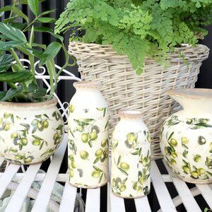 Olive Bottle w. olive pattern