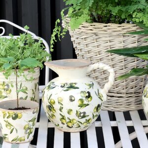 Olive Jug w. olive pattern