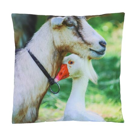Outdoor Cushion Goose & Goat