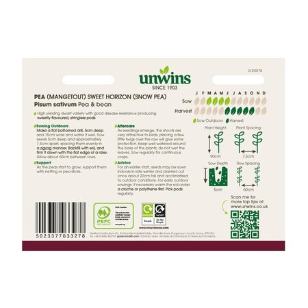 Pea (Mangetout) Sweet Horizon (Snow Pea) - image 2