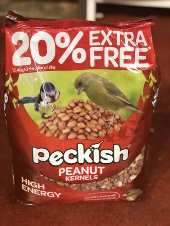 Peckish Peanuts 2kg + 20% Extra Free