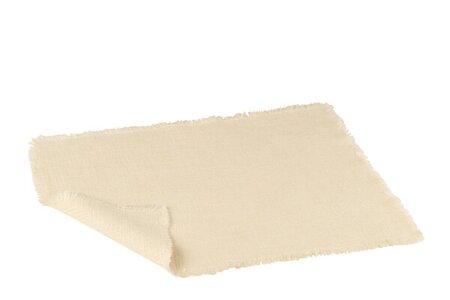 PLACEMAT REC+FRA EDG LIN/CO WH (50x36x1cm)